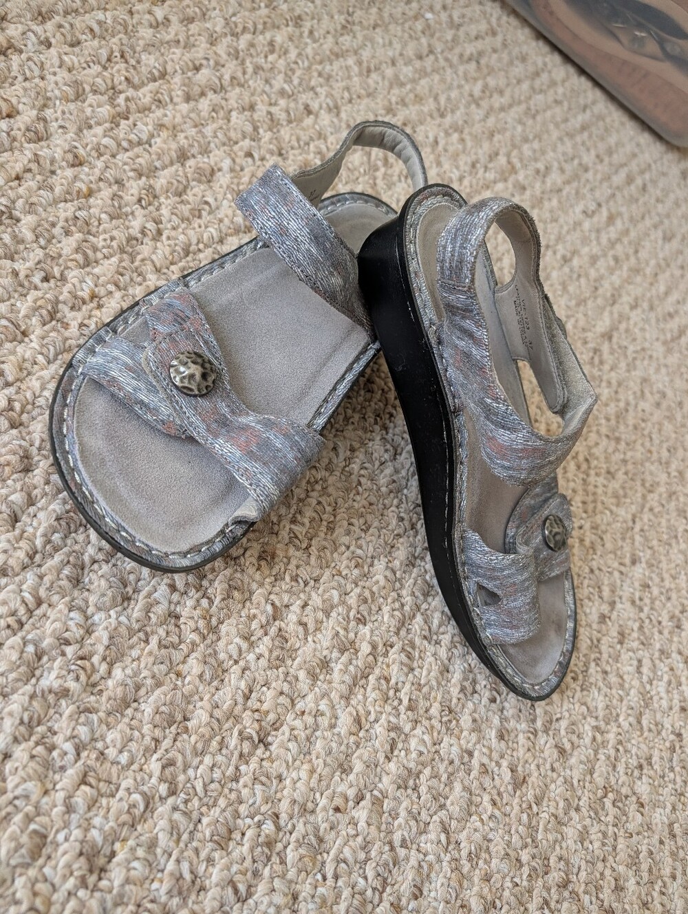 Alegria Leather Sandals Size 37 - Picture 2 of 10